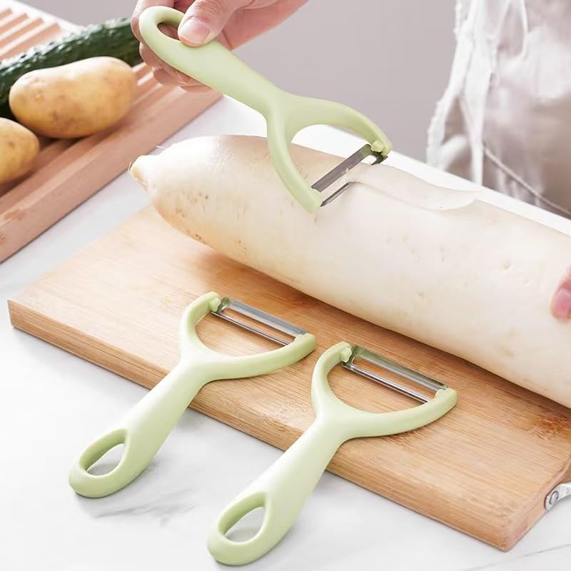 4 Pcs Potatoes Peeler, Apple Peeler Suitable for Cucumber, Carrot, Potato, Apple, Snow pear, Gourd and Melon(PP/Stainless Steel）