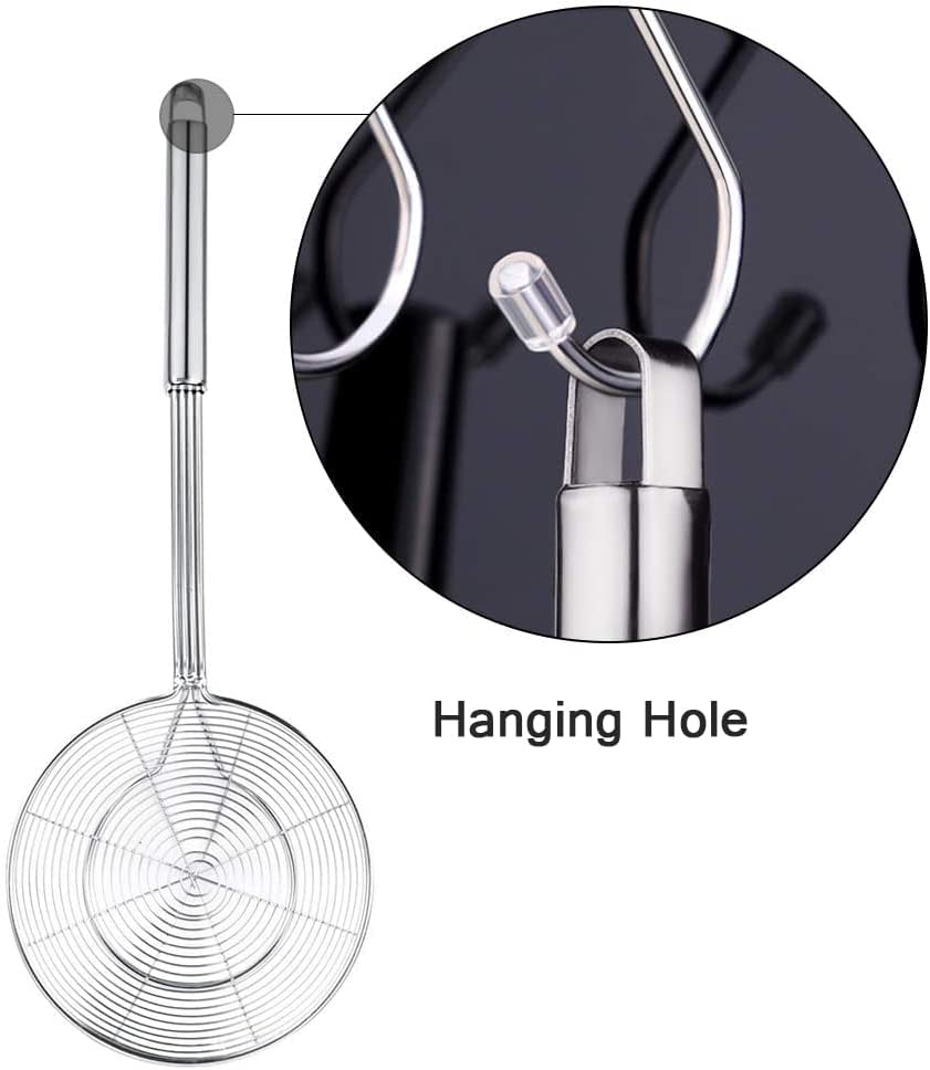 YFWOOD Spider Strainer Skimmer, Slotted Spoon for Cooking 7 Inch
