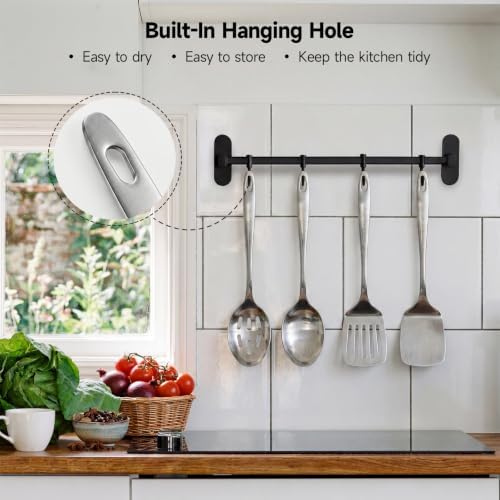 4PCS Stainless Steel Kitchen Cooking Utensils Spatula & Spoons Set