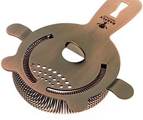 Barfly Bar Strainer, Antique Copper