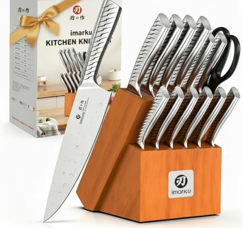 Imarku 14‑Piece Kitchen Knife Set｜Pro Cutting Power, Easy for Home Use