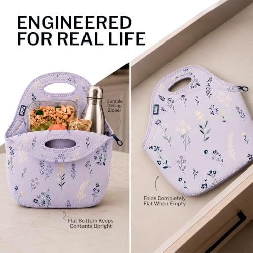 Built Gourmet Getaway Neoprene Lunch Bag - Thistle Ditsy