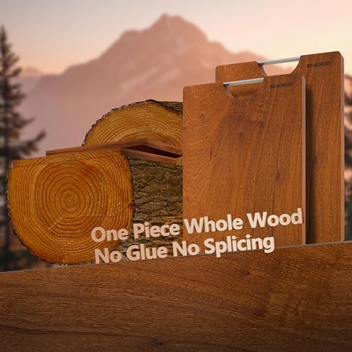 Brosisincorp Sapele Wood Cutting Board One Piece No Glue 15.74"L*11.81"W
