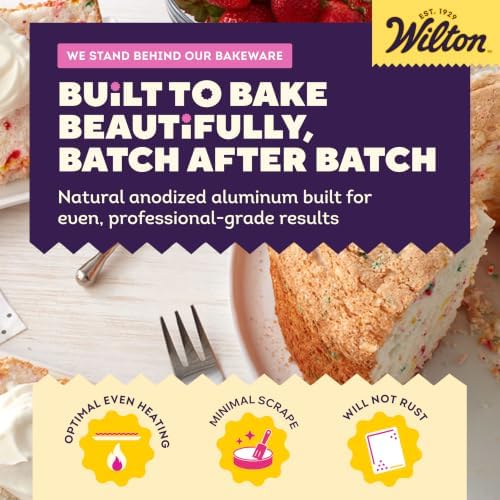 Wilton Aluminum Angel Food Tube Cake Pan, Made Without PFAS, 10 in.