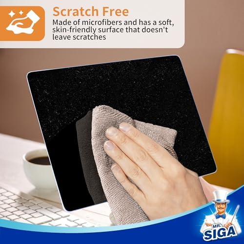 MR.SIGA Microfiber Cleaning Cloths, Streak Free Microfiber Towels, 12 Pack