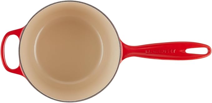 Le Creuset Enameled Cast Iron Signature Saucepan, 2.25 qt., Cerise