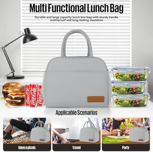 douyadady Lunch Bag&Box Women/Men Insulated&Reusable