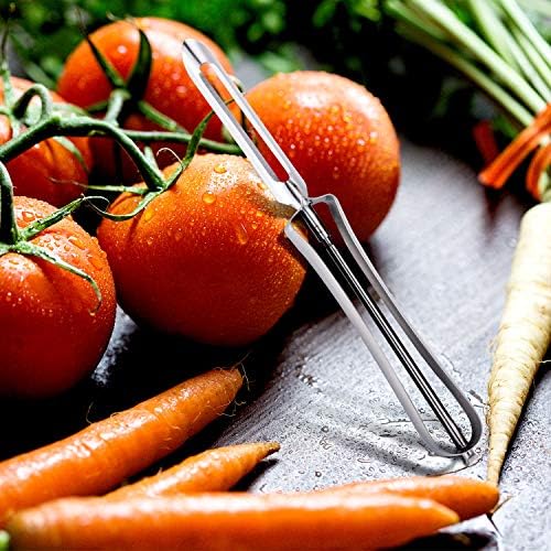 Mudder 10 Pcs Potato Peeler Vegetable Stainless Steel Rotary Peeling Tools