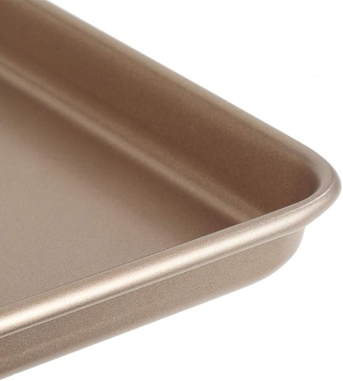 Nonstick Baking Sheet Pan Oven Set for Kitchen Cooking, 13 inch Cookie Sheet Bake for Home Goods Baking Dishes, Walooza Carbon Steel Roast Pan Non Stick Bakeware Trays, Baking Supplies Essentials Sets