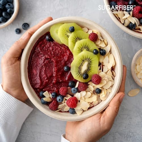 16oz Compostable Paper Bowls Disposable Round Natural Soup Bowls, 125 Count