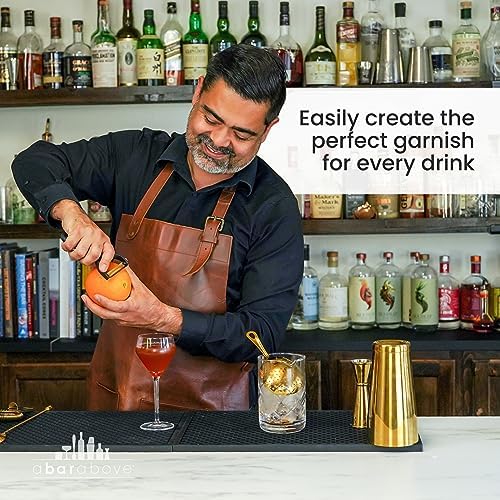 A Bar Above Citrus Peeler, Stainless Steel Fruit Peeler, Gold Finish