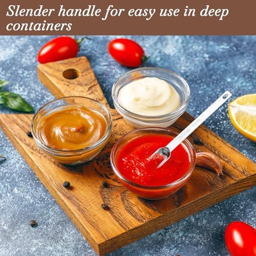 2PCS 1/2 Teaspoon Stainless Steel Single Measuring Spoon 2.5 ml Teaspoon Rectangular Individual Measuring Spoons (1/2Tsp | 2.5 ML | 2.5 cc | 1/2 Tablespoon)