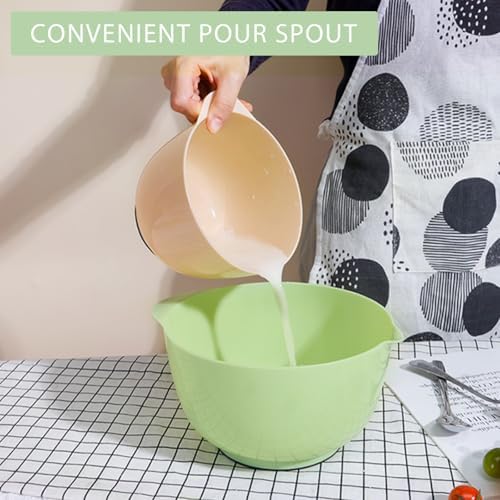 BoxedHome Classic Mixing Bowls Set of 4, BPA Free Plastic, Microwave Safe