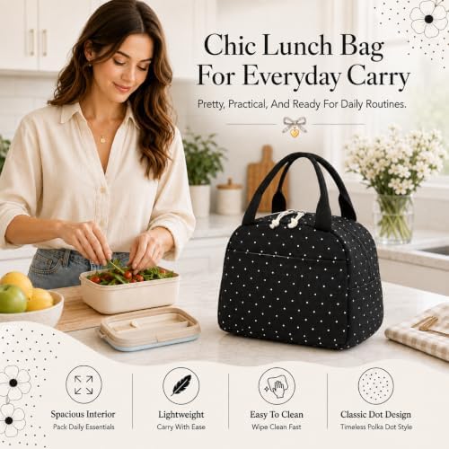 Bluboon Lunch Bag for Women Men Cute Corduroy Lunch Tote Bags Reusable Insulated Lunch Box Large Capacity Reusable Insulated Cooler for Work Picnic or Travel