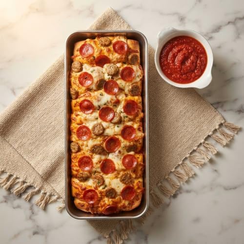 Homikit 12x5 Inches Stainless Steel Loaf Pan, 1 Pack Large Bread Baking Pan