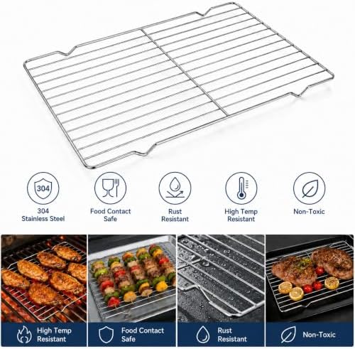 Cooling Rack 304 Stainless Steel Baking Rack 10.24 x 6.10 in 1 Pack