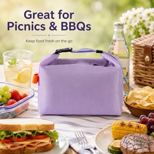 Insulated Lunch Bag For Women, Reusable Lunch Box Tote Bags