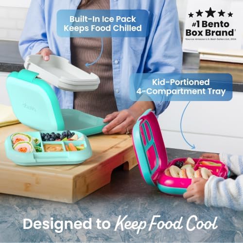 Bentgo Chill Kids 4-Compartment Bento Box Leakproof Lunch Box