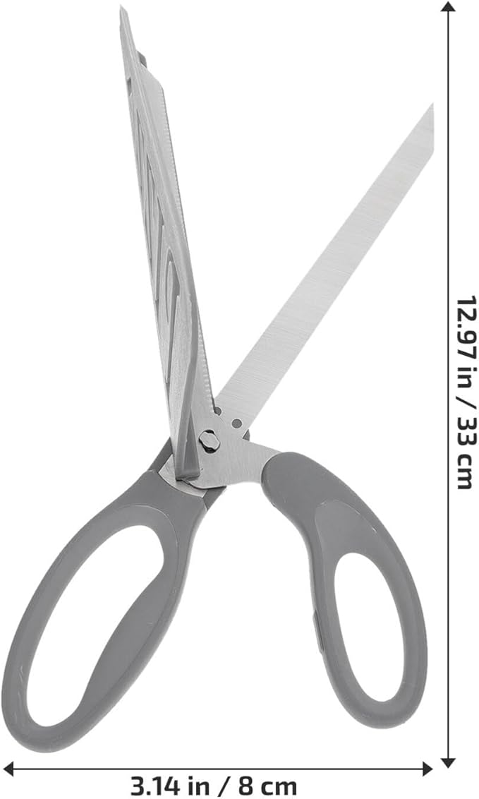 Amosfun Stainless Steel Pizza Scissors with Detachable Shovel and Plastic Handle Kitchen Pizza Cutter for Family and Restaurant Use Easy to Clean 12.99 X 5.11 X 3.14 Inches