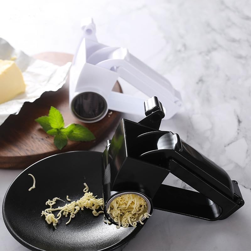 Olive Garden Rotary Cheese Grater Parmesan with 2 Stainless Steel Drums for Hard Cheese, Nuts, Chocolate
