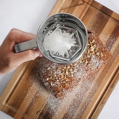 Oster Helmsdale 2 Cup Stainless Steel Flour Sifter for Baking for Crank Sifter (Pack of 6)