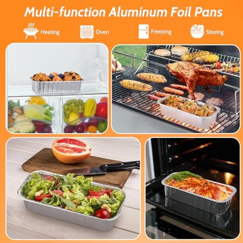 20 Pack Grill Drip Pans, Aluminum Foil Grease Catcher Liners 11” x 5”