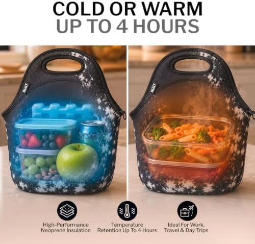 Built Gourmet Getaway Neoprene Lunch Bag - Nightfall Tie Dye