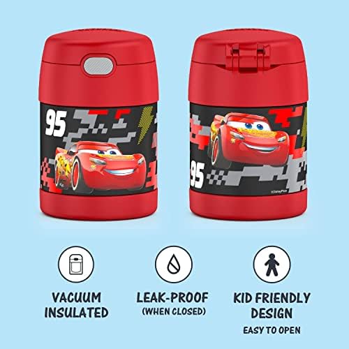 THERMOS FUNTAINER Kids Food Jar with Spoon, 10oz, Cars