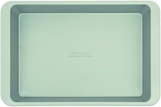 KitchenAid Nonstick Swiss Engineered Aluminized Steel Cake Pan, Dishwasher Safe, Pistachio, 9 x 13 Inch