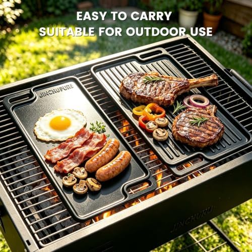 Reversible Cast Iron Griddle Pan 16 Inch