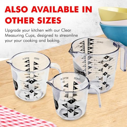 Chef Craft Select Plastic Measuring Cup, 2 Cup, Clear