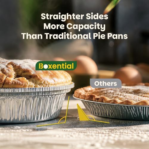 Round Aluminum Foil Pans with Lids, 20-Pack, 9", 8" & 7" Mixed Sizes