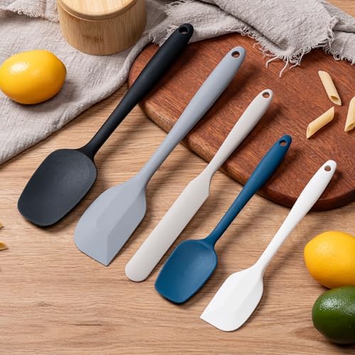 Silicone Spatula Set,5 Piece Food Grade Rubber Spatulas,Multicolor2