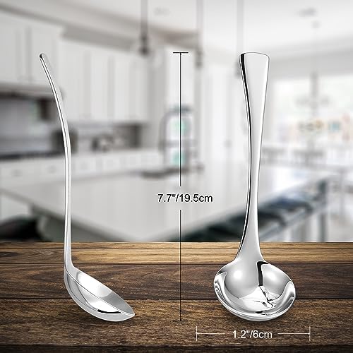 KEAWELL Premium Austin 18/10 Sauce & Gravy Ladles, 2-Piece