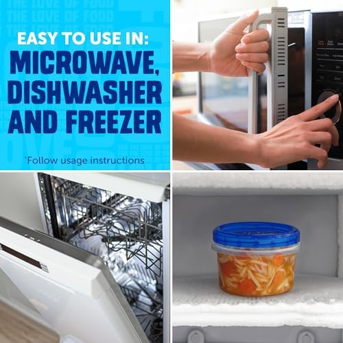 Ziploc Twist N Loc Leak-Proof Food Storage Containers, Small, 9 Count