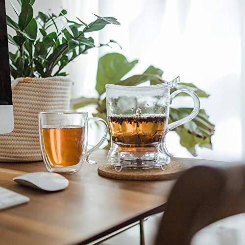 GROSCHE Aberdeen Smart Tea Maker BPA-Free Tea Infuser 34 oz + 16 oz Mug Set