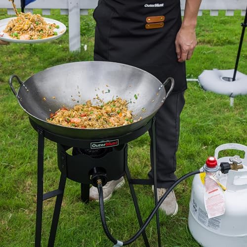OuterMust Outdoor Cooker With Wok Wok Station