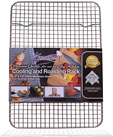 Kitchenatics Small Cooling Rack 8.5 x 12 In - Quarter Sheet Wire Rack