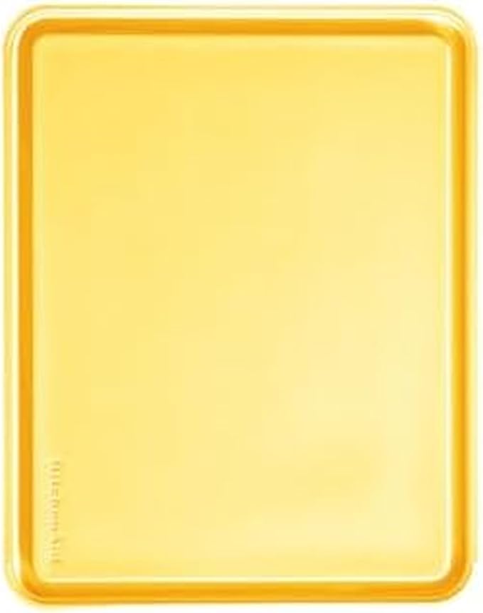 KitchenAid Classic Plastic Cutting Board with Perimeter Trench and Non Slip Edges, Dishwasher Safe, 11 inch x 14 inch, Butter
