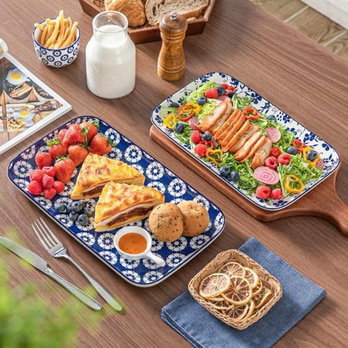 vancasso SELENE Ceramic Serving Platters Set of 3, 16/14/12 Inch