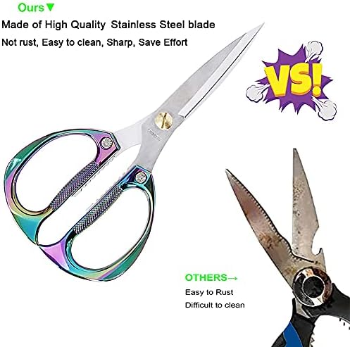 Stainless Steel Kitchen Scissors Heavy Duty Multipurpose Shears for Food