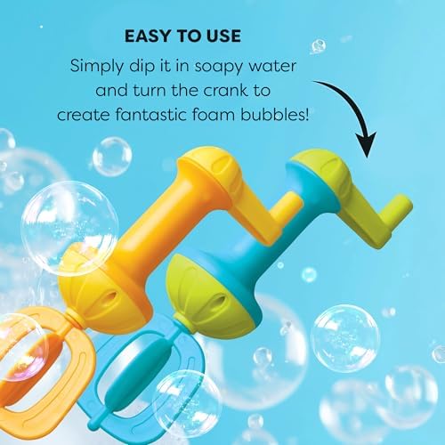HABA Kids Bubble Bath Whisk 2 Pack - Bath Toys for Sensory Play, Motor Skill Development, Water Play and Bath Time Fun
