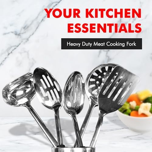 Chef Craft Select Meat Cooking Fork, 12 inch, Stainless Steel (Pack of 2)