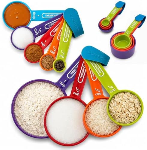 Farberware Color 9-Piece Measuring Cups and Spoons Set, Set of 9