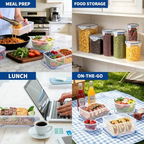 KIGI Large Food Storage Containers, Set of 2 (10 Cup)