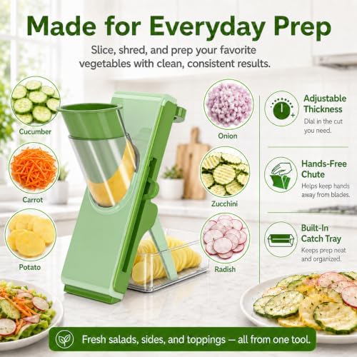 Mandoline Slicer for Kitch,Bigger Size,Adjustable Vegetable Slicer