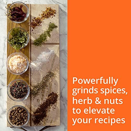 Krups Coffee Grinder, Fast-Touch, 3oz, 85g bean hopper - Easy to Use, One Touch Operation - 200 Watts - Espresso Grinder, Spice Grinder, 2 to 12 cup Coffee Bean Grinder, Silver