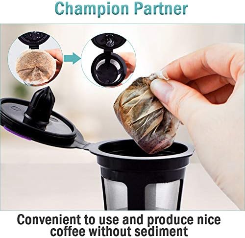 CAPMESSO 2 Reusable K Cups & 300 Unbleached Coffee Filters with Genius Lid