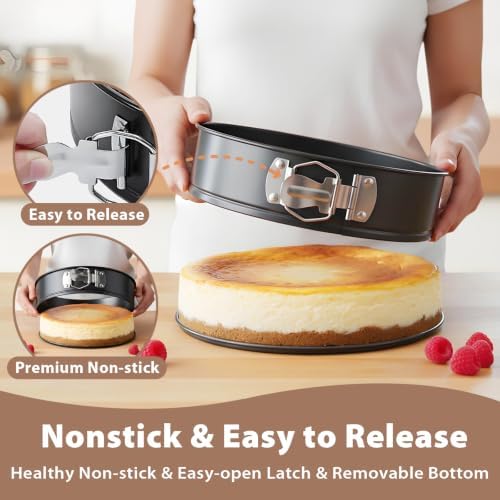 Springform Pan Set of 3 Nonstick Spring Form Pan for Cheesecake