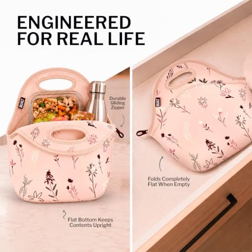 Built Gourmet Getaway Neoprene Lunch Bag - Rose Floral